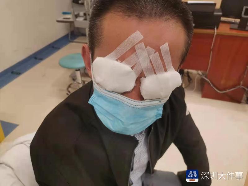 深圳男子为一门店装窗帘轨道被紫外线灯照伤眼睛,街道办介入